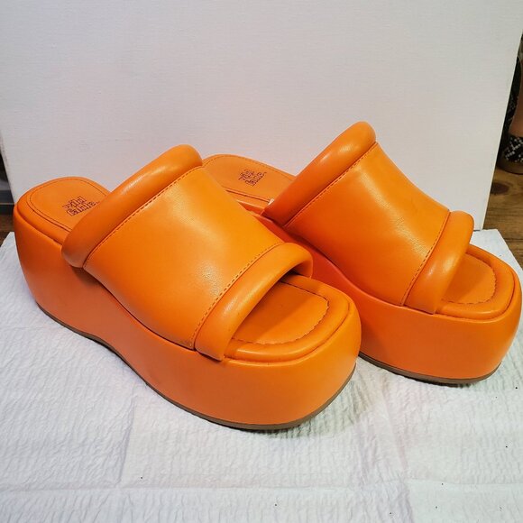 Wild Fable Orange Platform Sandals - Picture 1 of 4